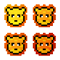 four lions